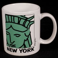 New York City NYC Statue of Liberty Mary Ellis Pop Art Coffee Mug